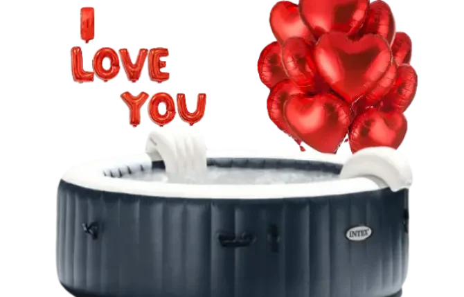 jacuzzi installé a domicile avec décoration romantique bubbly spa maroc