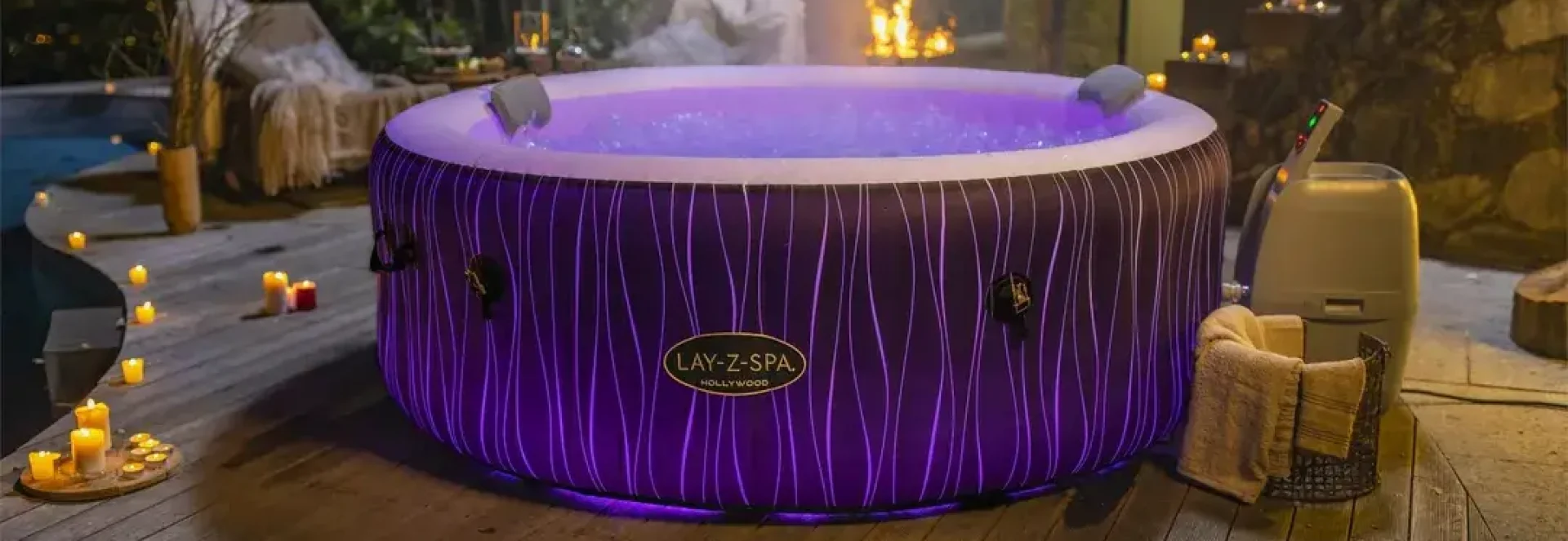 Jacuzzi bubbly spa installé à domicile ambiance détente et bien être au maroc